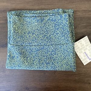 LuLaRoe Women’s Large Cassie Stretch Pencil Skirt Geometric Green Blue